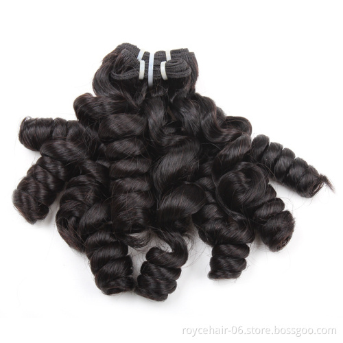 Funmi Hair Super Double Drawn Durable Remy Human Hair Extensions  with Customized Hair Weave Package